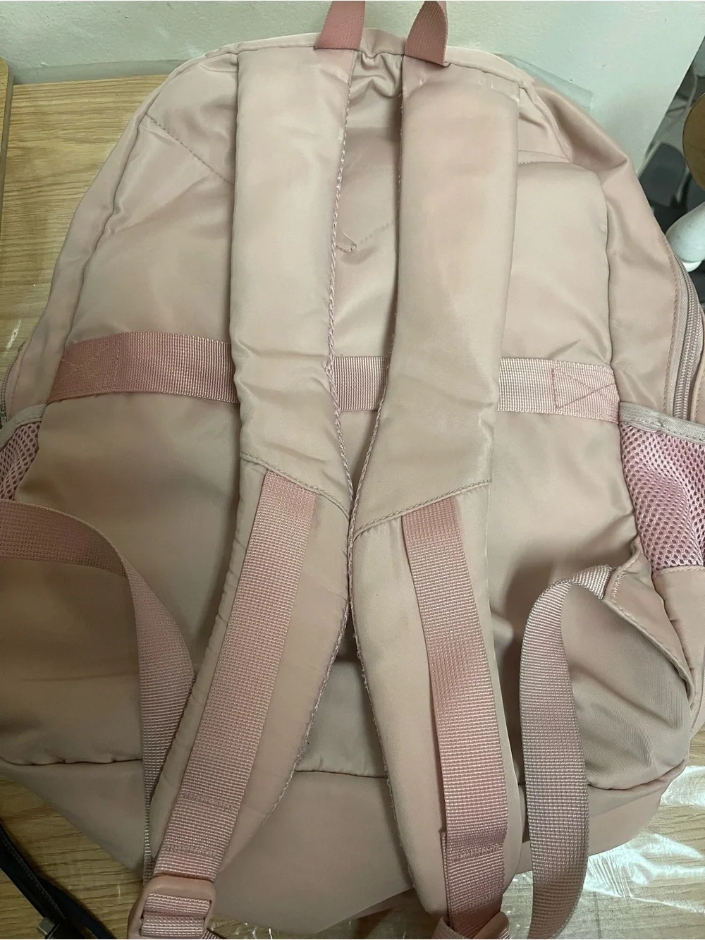 Kids Pink Bow Accent Backpack